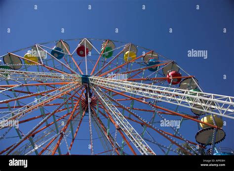 Multicolored Ferris Wheel Stock Photo Alamy