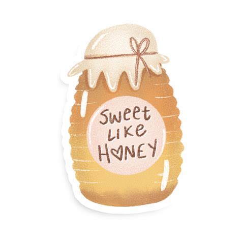 sweet like honey single sticker