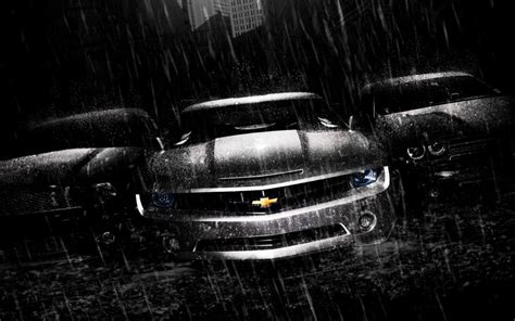 Chevrolet Camaro Dodge Challenger Ford Mustang Rain Hd 720p Wallpaper
