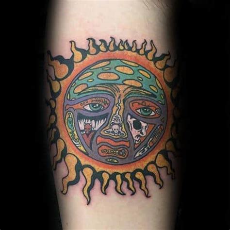 This is the logo for an awesome band that i used to listen to back in the 90's. 40 Sublime Tattoos For Men - Punk Band Design Ideas