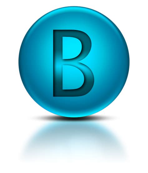 Letter B Icon Transparent Letter B PNG Images Vector FreeIconsPNG