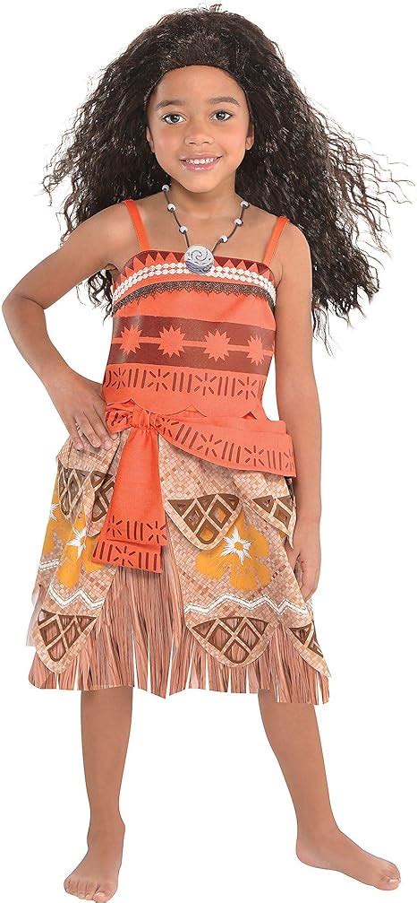 costumes usa moana costume for girls size 3 4t includes moana s signature orange