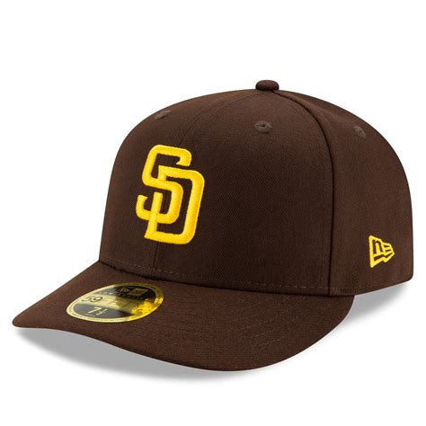 Mens New Era Brown San Diego Padres Authentic Collection On Field Low