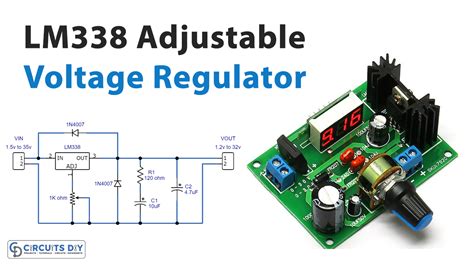 Adjustable Power Supply Circuit Using Lm317 Voltage 43 Off