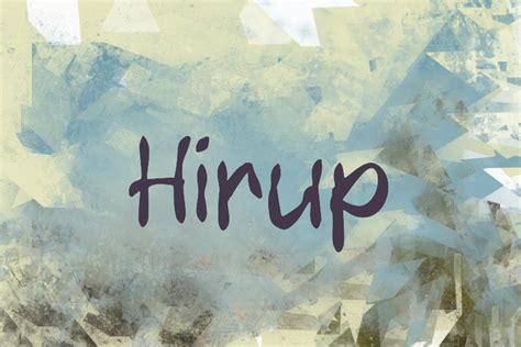 H Hirup Font Wepfont Fontspace