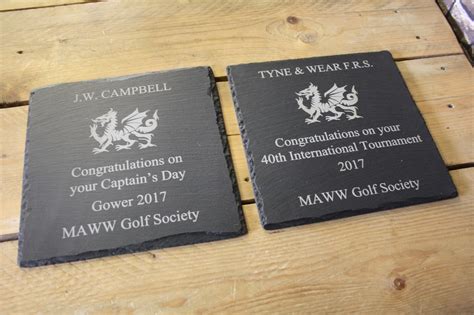 This Bespoke Welsh Slate Order Was Designed To Be Given As Two