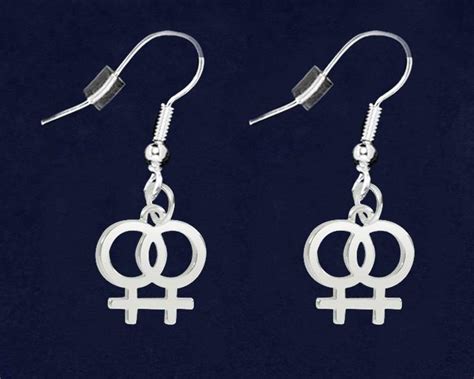 same sex female symbol lesbian earrings lgbtq gay pride awareness we are pride