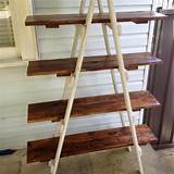 How To Build Ladder Shelf Photos