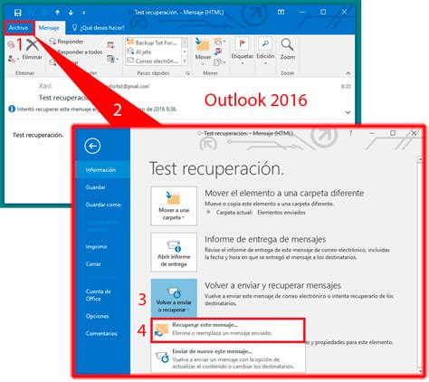 Como Recuperar Un Correo Enviado En Outlook Office 365 Online