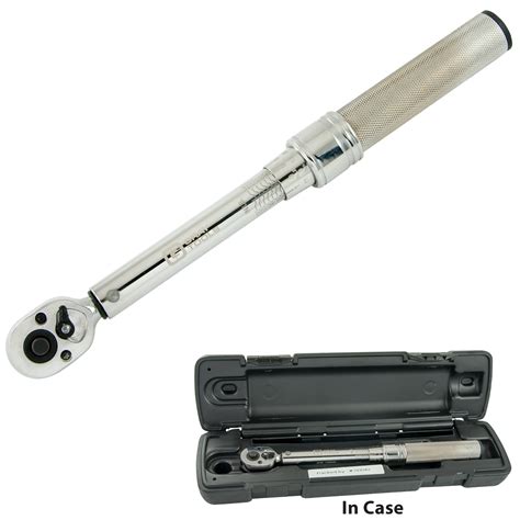 14 Drive Heavy Duty Micro Adjustable Torque Wrench Gray Tools