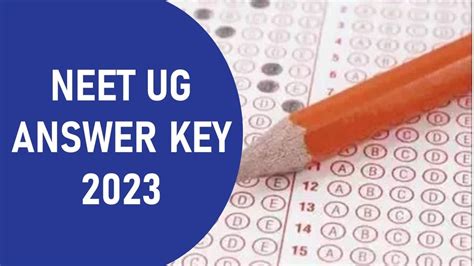 Neet Ug Answer Key 2023 Check Official Answer Key Release Date Cut