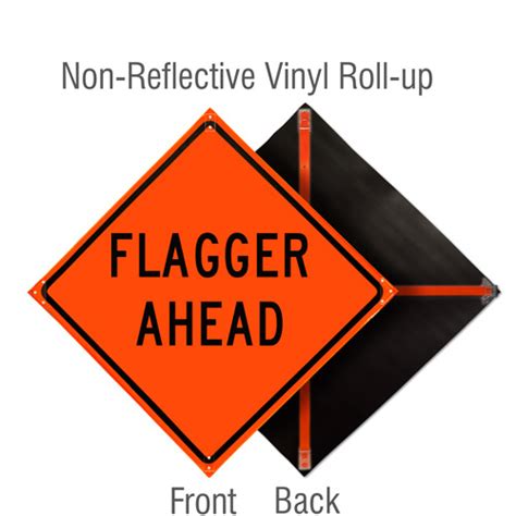 Flagger Ahead Sign X4575 By