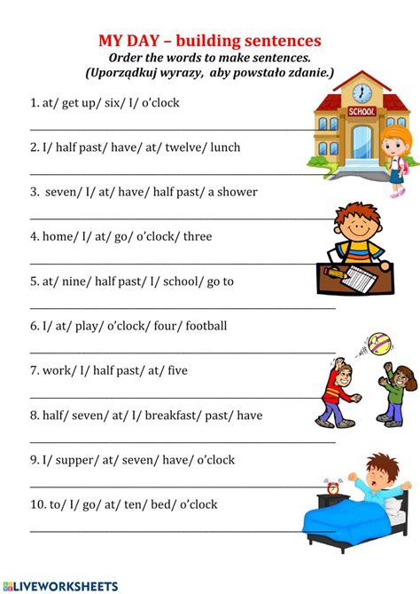 Daily Activities Online Worksheet For Grade 3 You Can Do The Exercises