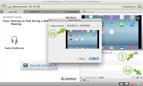Share An Ipad Screen During A Cisco Webex Meeting