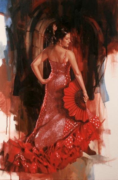 Flamenco Painting By Richard Johnson Partage Of Maria Klein