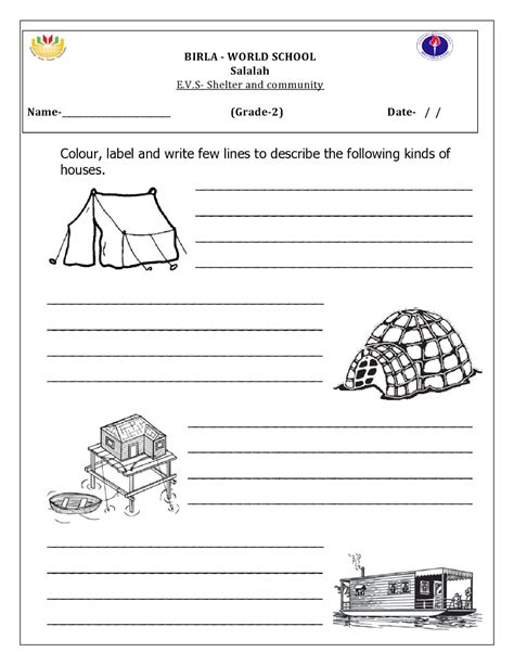 Evs Worksheet For Grade 2