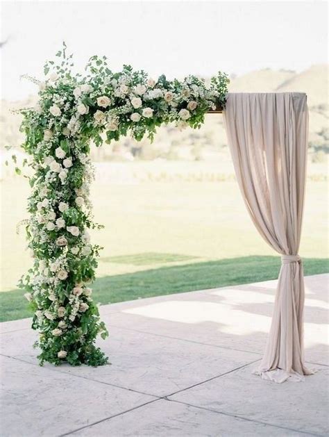 20 Wedding Arches With Drapery Fabric Simple Wedding Decorations