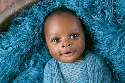African American Babies With Blue Eyes