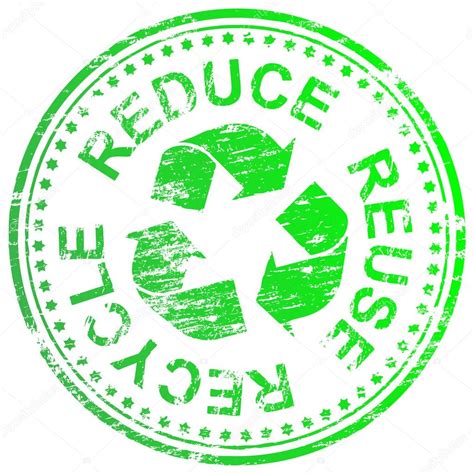Reduce Reuse Recycle Stamp — Stock Vector © Eyematrix 14344133