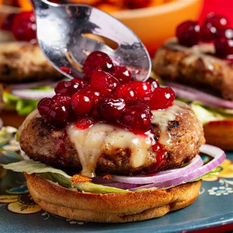 Turkey Burgers With Pickled Cranberries America S Test Kitchen Recipe