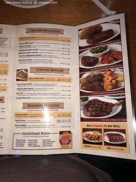 All dishes are made from fresh and quality ingredients and are served in large portions. Online Menu of Texas Roadhouse - San Antonio, TX - West Loop Restaurant, San Antonio, Texas ...