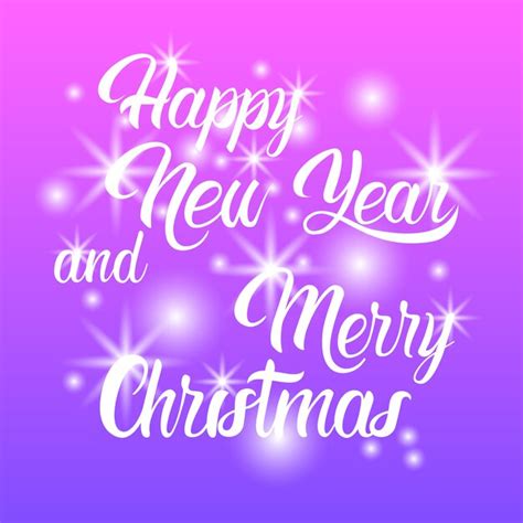 Premium Vector Happy New Year Merry Christmas Greeting Card