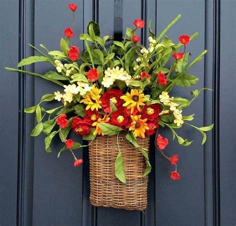 20 Beautiful Front Door Flower Pots For Cheerful House
