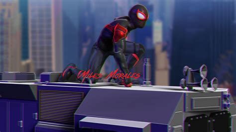 Miles Morales Spider Man 3d Model 3d Printable Obj Fbx Stl Ztl