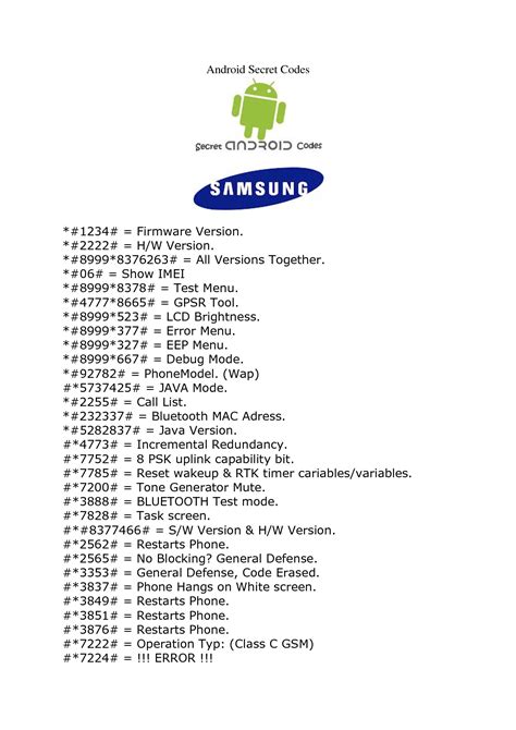 Hidden Samsung Secret Codes To Control And Hack Your Phone