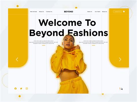 Beyond Fashion Landing Page Design Uplabs