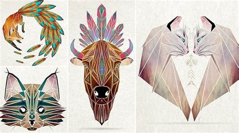 This Artist Creates Awesome Tangram Inspired Geometric Animal Illustrations