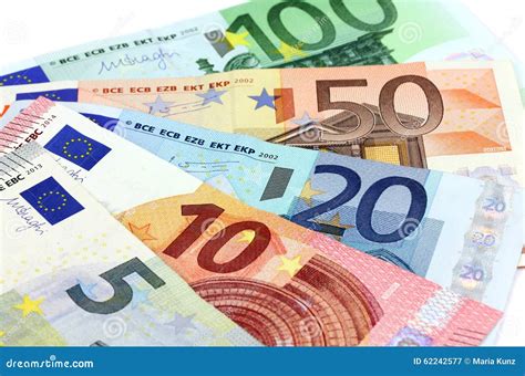 European Banknotes Euro Currency From Europe Euros Stock Image