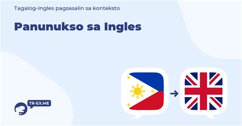 Panunukso Meaning In English Filipino To English Translation