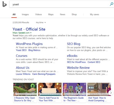 Bing Adds Trending Carousel Search Feature For Some Websites