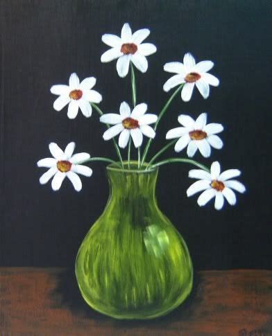Daisys Simple A Good Start Like The Color Palette Flower Art Painting