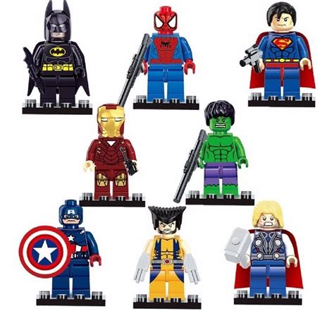 Muñecos Lego Super Héroes Vengadores Marvel 8 Piezas 117500 En