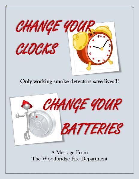 A smoke detector's batteries should be replaced roughly twice a year, which is why the beginning in addition to changing your batteries when you change your clocks, the nfpa also recommends testing your smoke alarms at least once a month and replacing them completely after 10 years. Change Your Clocks, Change Your Batteries - Woodbridge ...