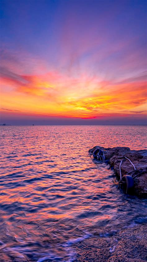 Cyprus Mediterranean Sea During Dawn Sunrise 4k 5k Hd Nature Wallpapers