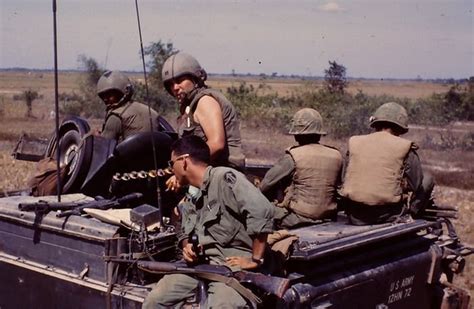 Soldiers Of The ¾ Cav Atop A M113 Apc 1967 Vietnam War Vietnam