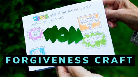 Forgiveness Bible Crafts For Kids Sunday School Youtube