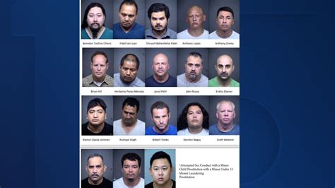 Mesa Pd 18 Arrested In Human Sex Trafficking Operation