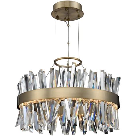 Brettin led 3000k 14 vanity light champagne gold. Pendants 1 Light Fixtures With Brushed Champagne Gold ...