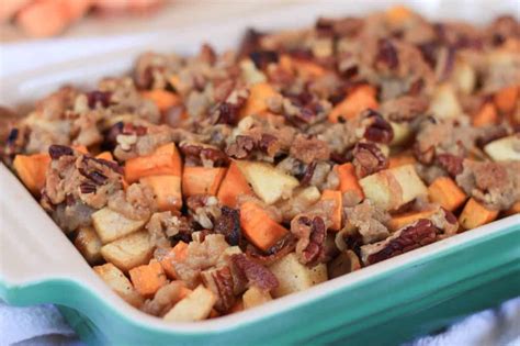 These hearty recipes definitely fit the bill, and hands down deserve to be added to your fall casserole rotation. bacon and apple sweet potato casserole | greens & chocolate