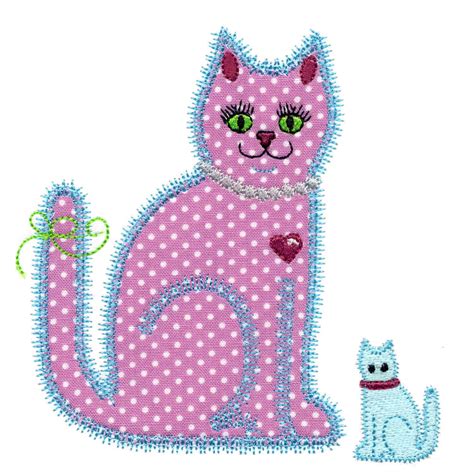 Go Calico Cat Single 1 Embroidery Patterns By V Stitch Designs Accuquilt