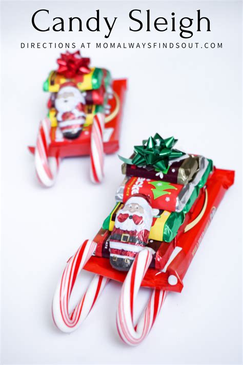How To Make A Candy Cane Sleigh Diy Directions