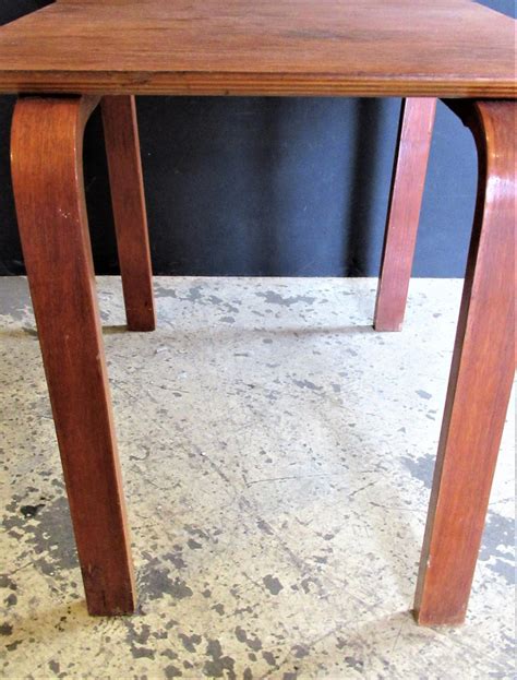 I made this diy round table. Bent Plywood and Teak Occasional Side Table - Made in Denmark - 1950 at 1stdibs