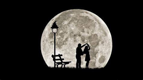 Find & download the most popular moon photos on freepik free for commercial use high quality images over 9 million stock photos. full moon silhouettes the pair dance HD wallpaper