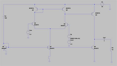 Implementation Of An Amplifier In Ltspice Electrical Engineering