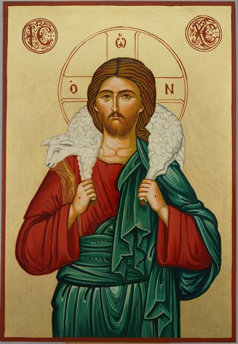 Jesus The Good Shepherd Large Orthodox Icon Blessedmart