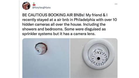 airbnb guest mistakenly thought there were hidden cameras here s how you can check